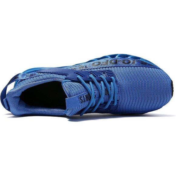 ?Men Blue  Athletic Running Shoes Non-Slip Fashion Sneakers